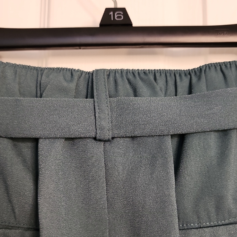 A New Day High Waist Teal Shorts with Bow. - Picture 8 of 9